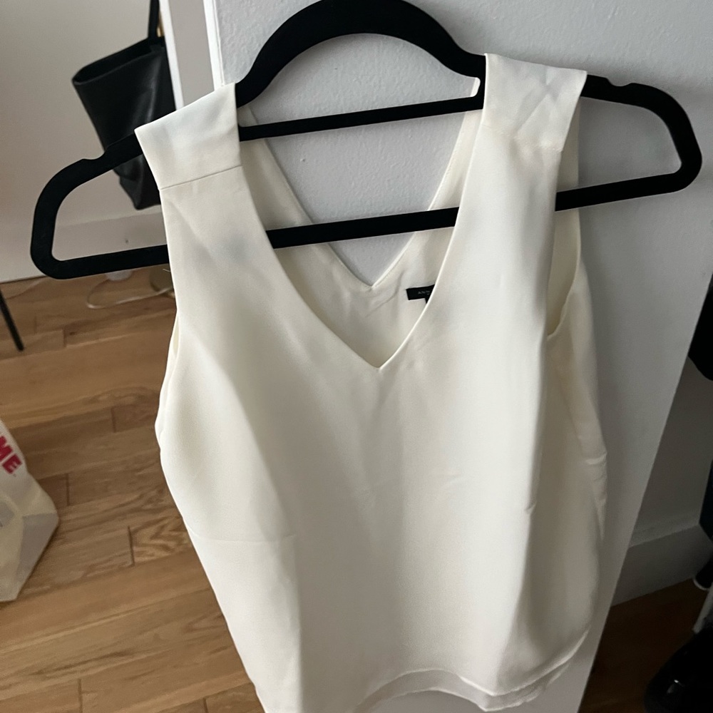 White Blouse Tank Ann Taylor